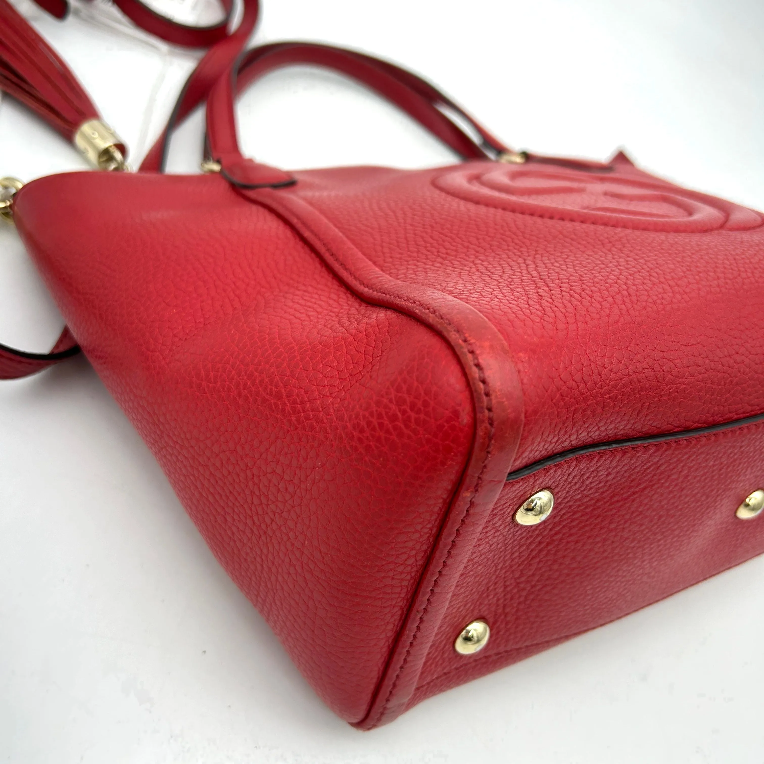 Gucci Interlocking G Soho - Red Totes, Handbags LA13611