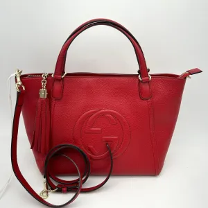 Gucci Interlocking G Soho - Red Totes, Handbags LA13611