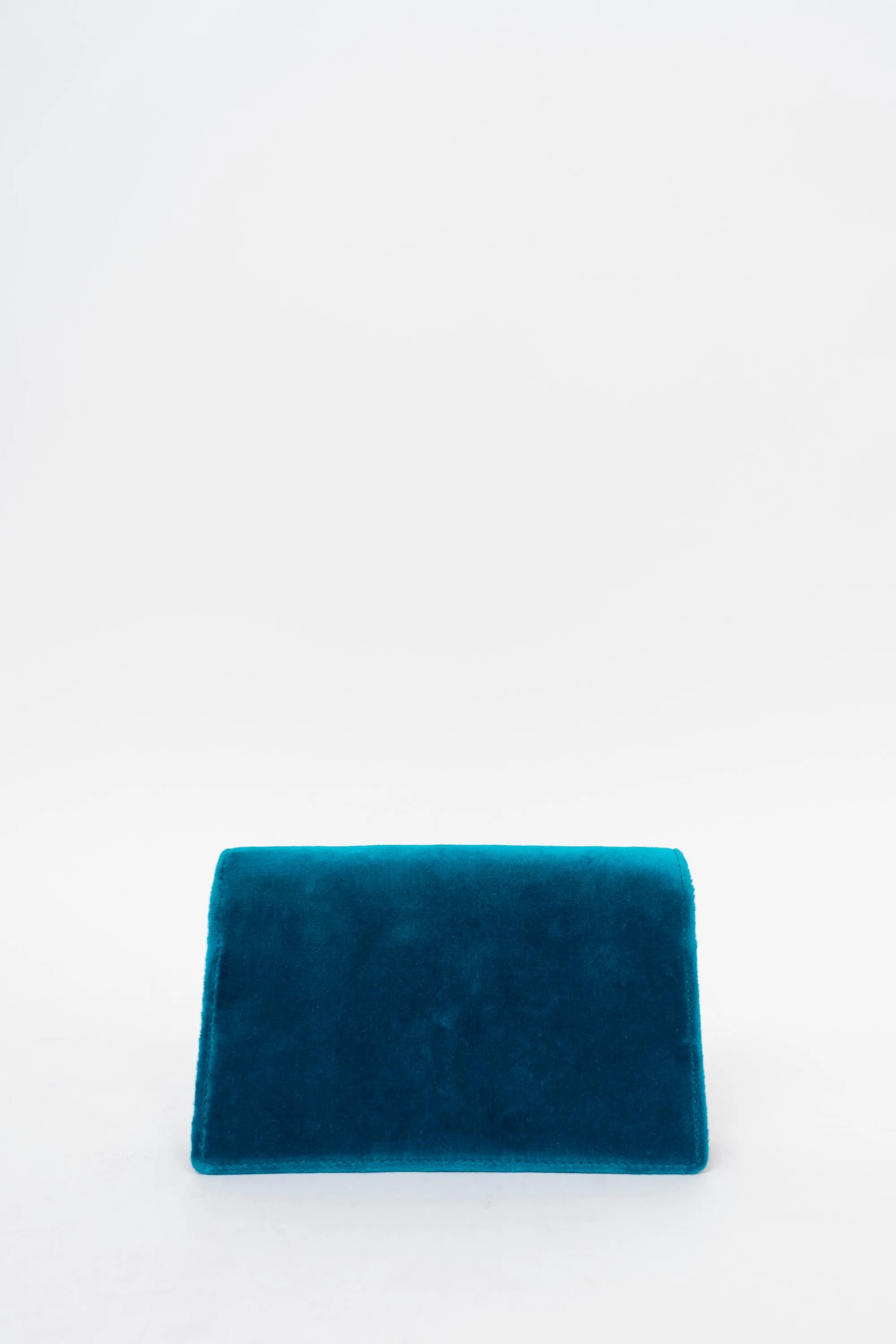 Gucci Teal Velvet Mini Dionysus Crossbody Bag