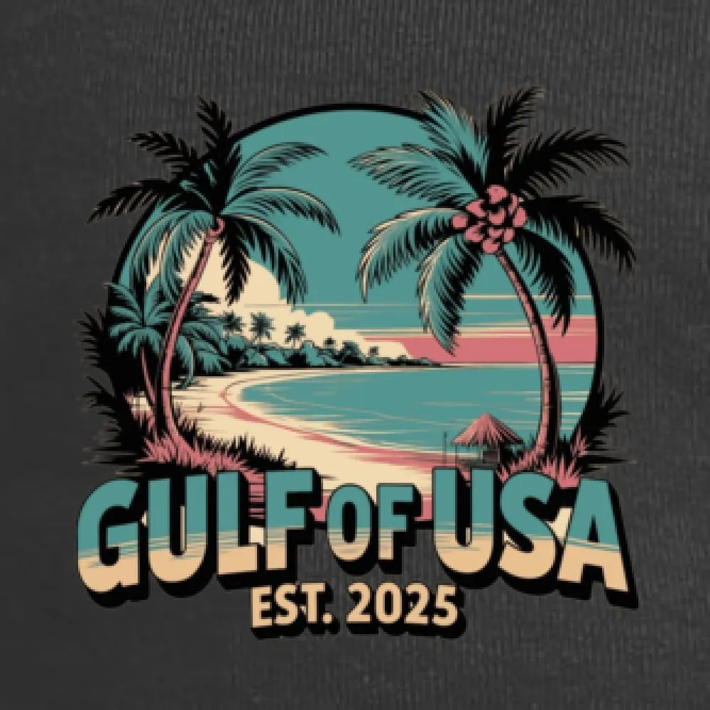 Gulf of The USA Est 2025 Funny USA President Quote Mexico Political Men's T-Shirt