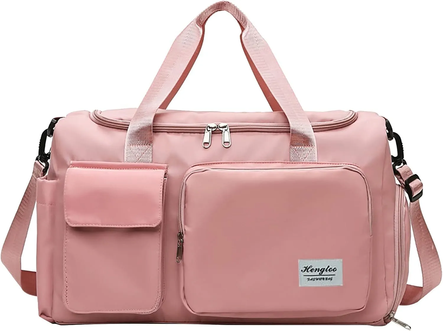 Gym Bag Women with Shoes Compartment,28L Travel Duffel Bags,Reusable Duffle Bag for Workout Yoga Travel Sports