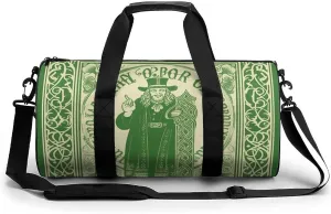 Gym Bags for Men Women Irish Blessing St Patrick's Day Duffle Bag Travel Overnight Bag with Shoe Compartment Tote Bags