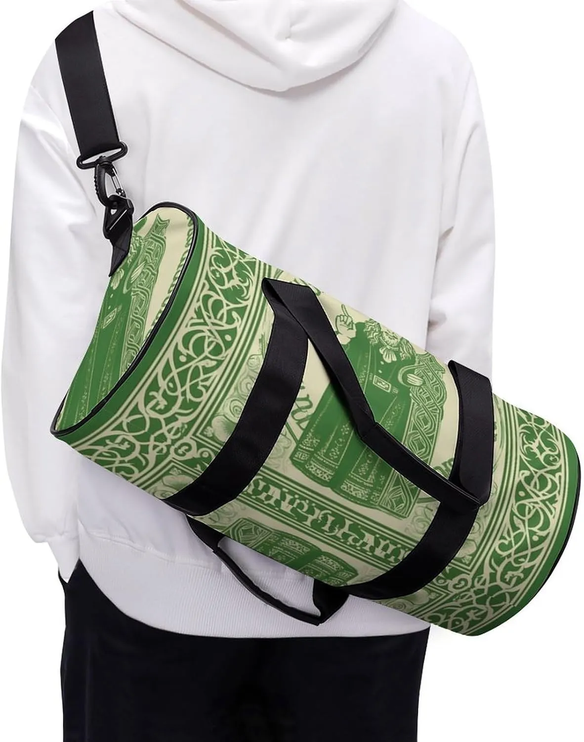 Gym Bags for Men Women Irish Blessing St Patrick's Day Duffle Bag Travel Overnight Bag with Shoe Compartment Tote Bags
