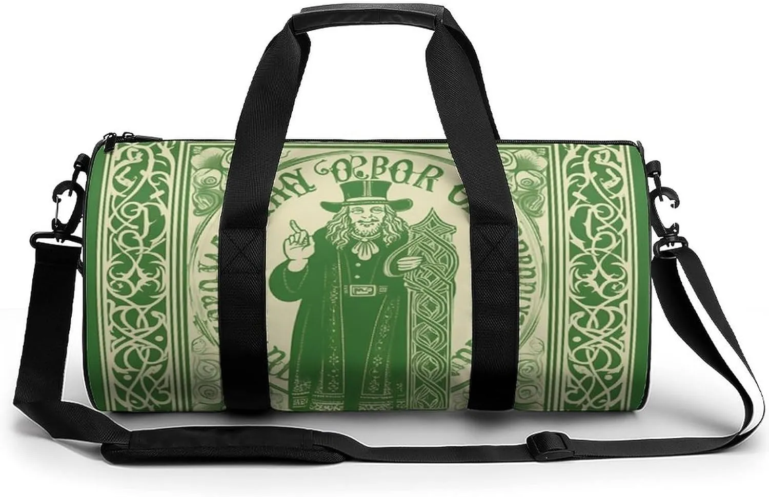 Gym Bags for Men Women Irish Blessing St Patrick's Day Duffle Bag Travel Overnight Bag with Shoe Compartment Tote Bags