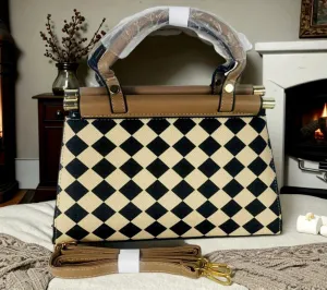 H1496 - Checkered Fashion Shoulder Bag