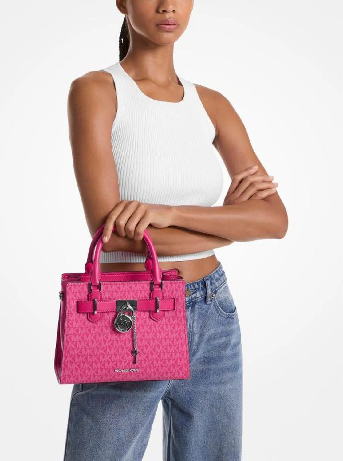 Hamilton Small Signature Logo Satchel