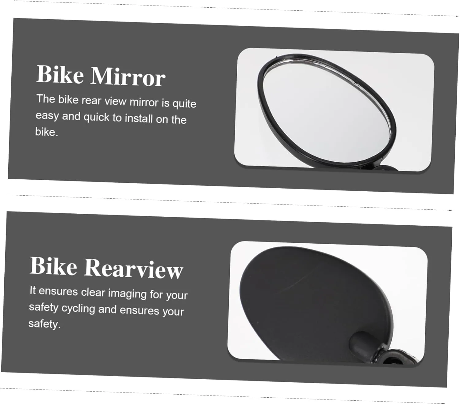 HANABASS 4pcs Rearview Handlebar Mirror for High Definition Bike Accessory Easy to Install for Folding Road Mountain