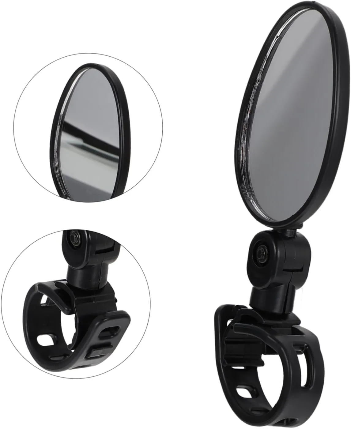 HANABASS 4pcs Rearview Handlebar Mirror for High Definition Bike Accessory Easy to Install for Folding Road Mountain