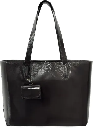 HANDBAG GENUINE LEATHER SHOULDER BAG LUXUROUS CROSSBODY BLACK BAG-TOTE BAGS WITH A FASHION STATEMENT FOR WOMEN