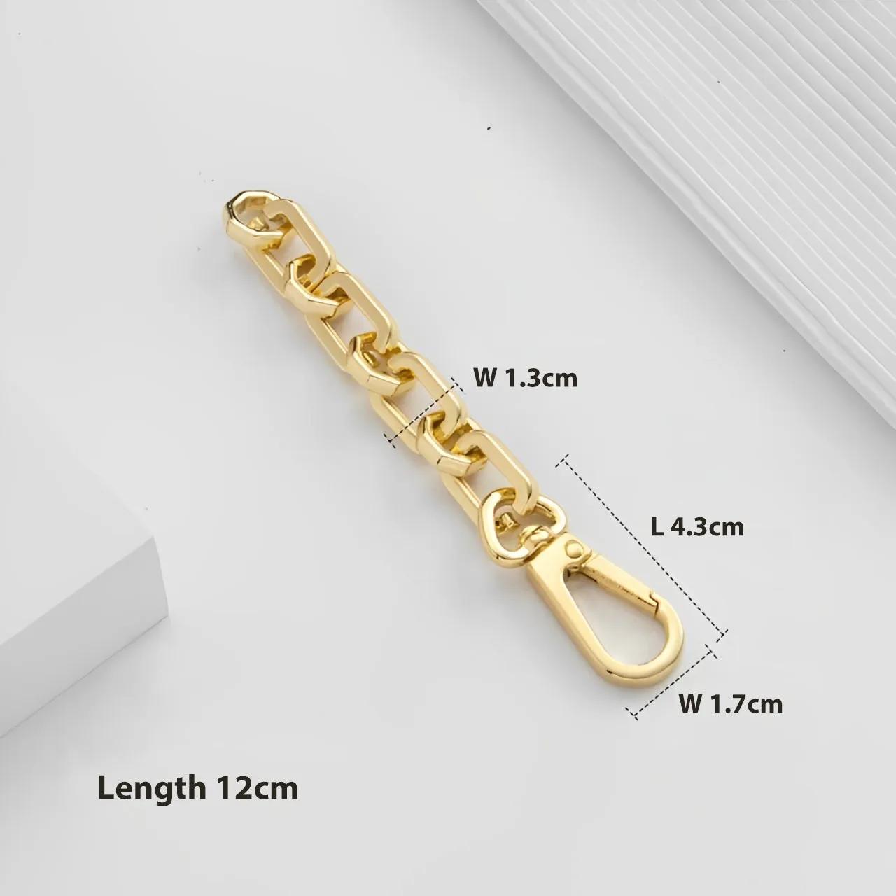 Handbag Strap Extender for Luxury Bags - Gold or Silver Color