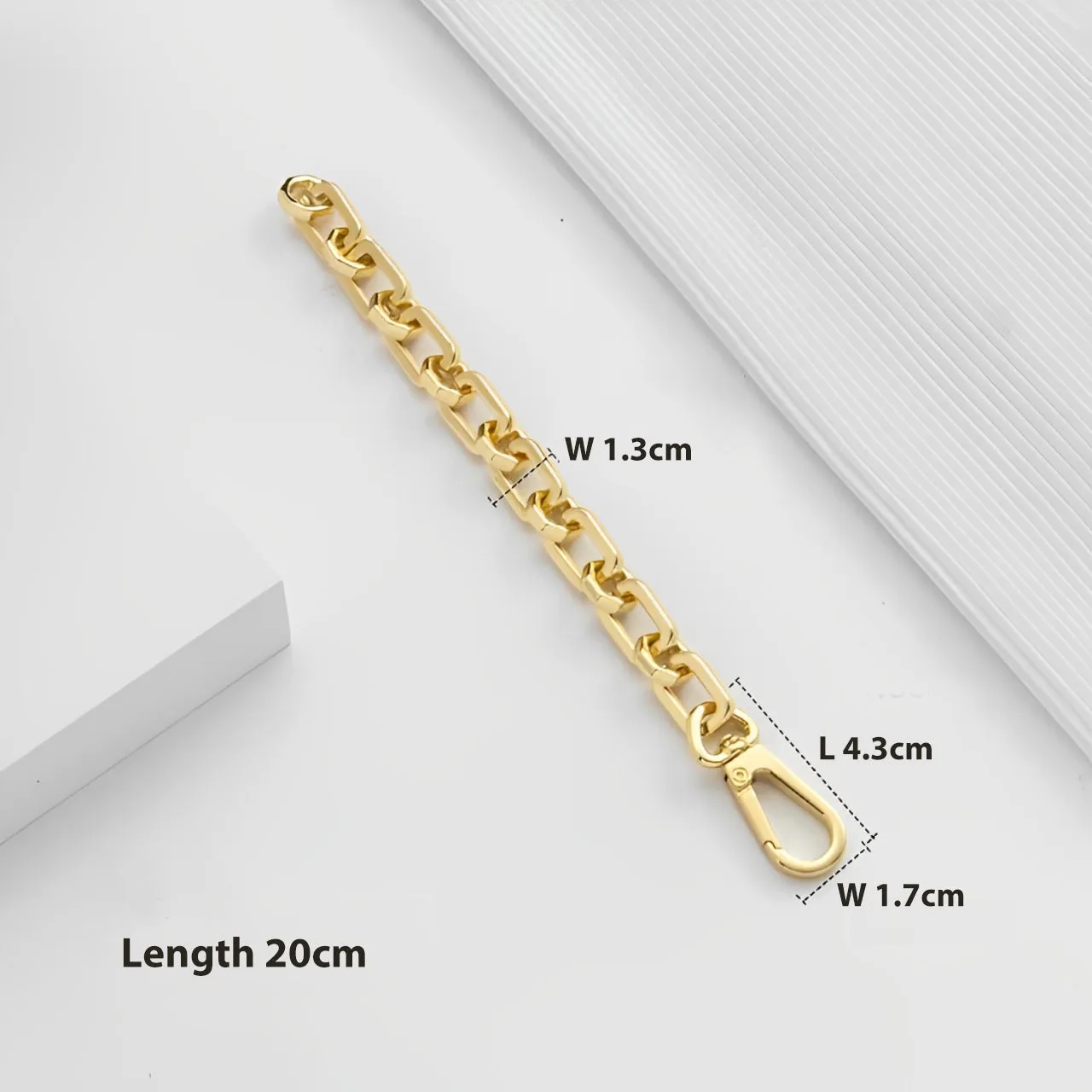 Handbag Strap Extender for Luxury Bags - Gold or Silver Color