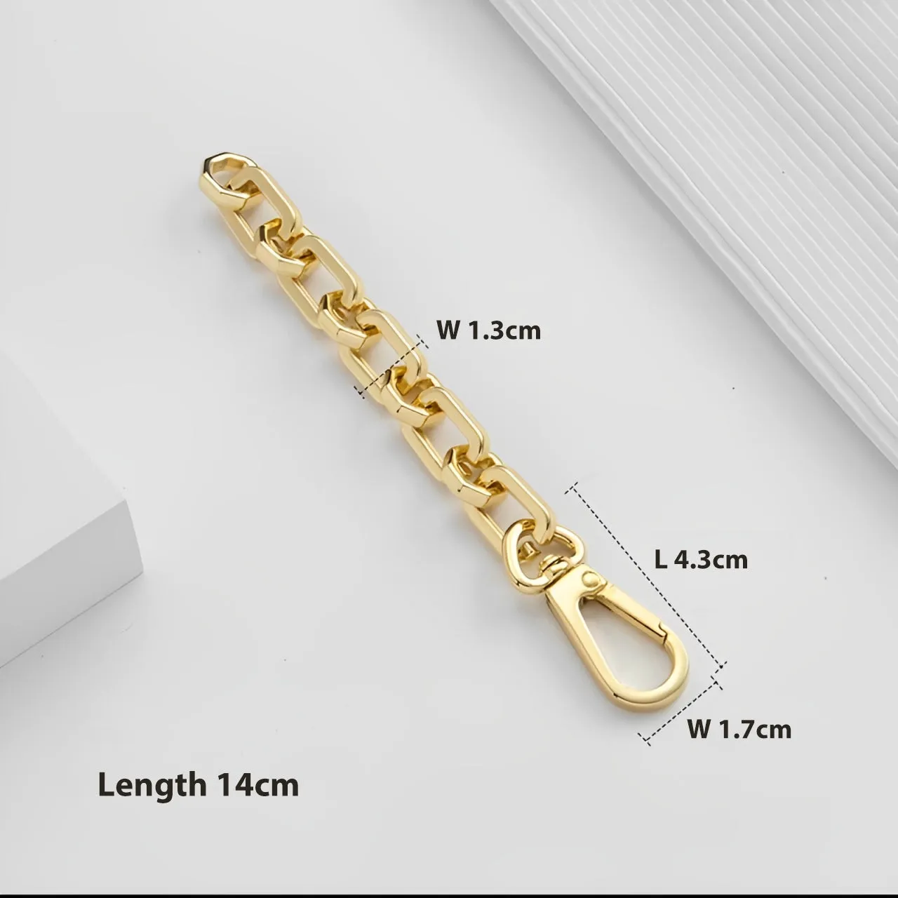 Handbag Strap Extender for Luxury Bags - Gold or Silver Color