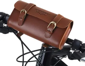 Handcrafted Leather Bag, Retro Front Bag, Quick Release Cycling Rear Storage Pouch Saddle Bag for Storing Cellphone, Purse, Keys, Make Your Special