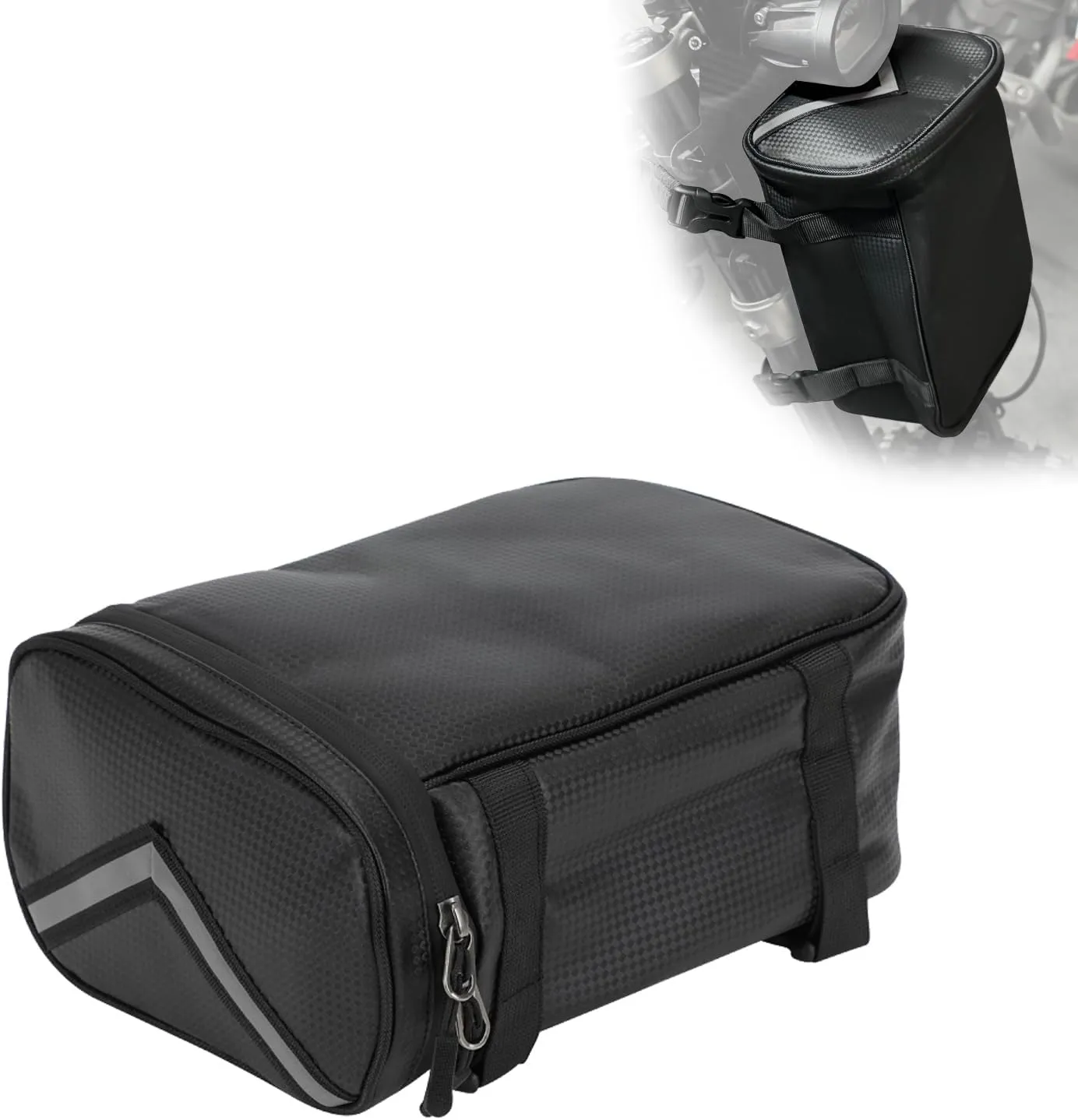 Handlebar Bag for Surron,5.18L Tail Bag Rear Fender Seat Bag Saddlebag for Dirt Bike Surron Light Bee X/Light Bee S/X160/X260/Talaria Sting - Black