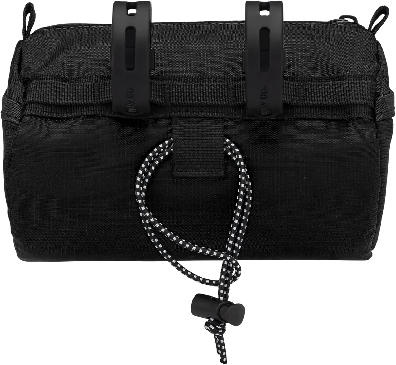 Handlebar Bike Bag – Water-Resistant Hard Shell with Quick-Access Zipper, Side Mesh Pockets, and Spacious Storage – Ideal for Cycling, Commuting, and Adventure Rides (Black)