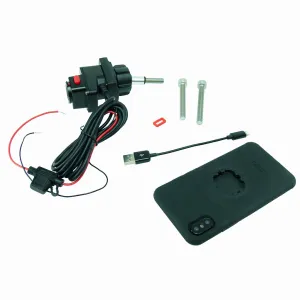 Hardwired Powered M8 Motorcycle Bike Mount & TiGRA MountCase for iPhone 8 (4.7") sku 41297)