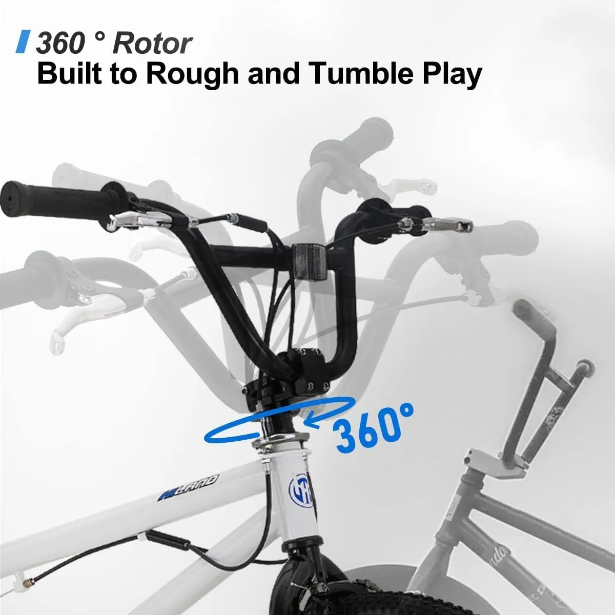 Hiland 20 inch Freestyle Kids BMX Bike,Beginner-Level to Advanced Riders with 360 Degree Gyro & 4 Pegs, Kids' Bicycles for Boys,Girls,Youth Multiple Colors