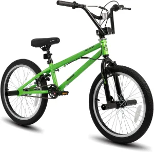 Hiland 20 inch Freestyle Kids BMX Bike,Beginner-Level to Advanced Riders with 360 Degree Gyro & 4 Pegs, Kids' Bicycles for Boys,Girls,Youth Multiple Colors
