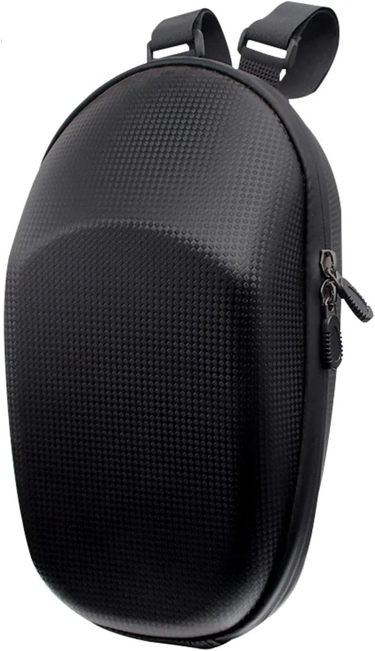 HXBER Scooter Storage Bag, Scooter Storage Bag, Rainproof Scooter Handlebar Bag, EVA Hard Shell Front Hanging Bag Fit for Kick Scooters Folding Bikes
