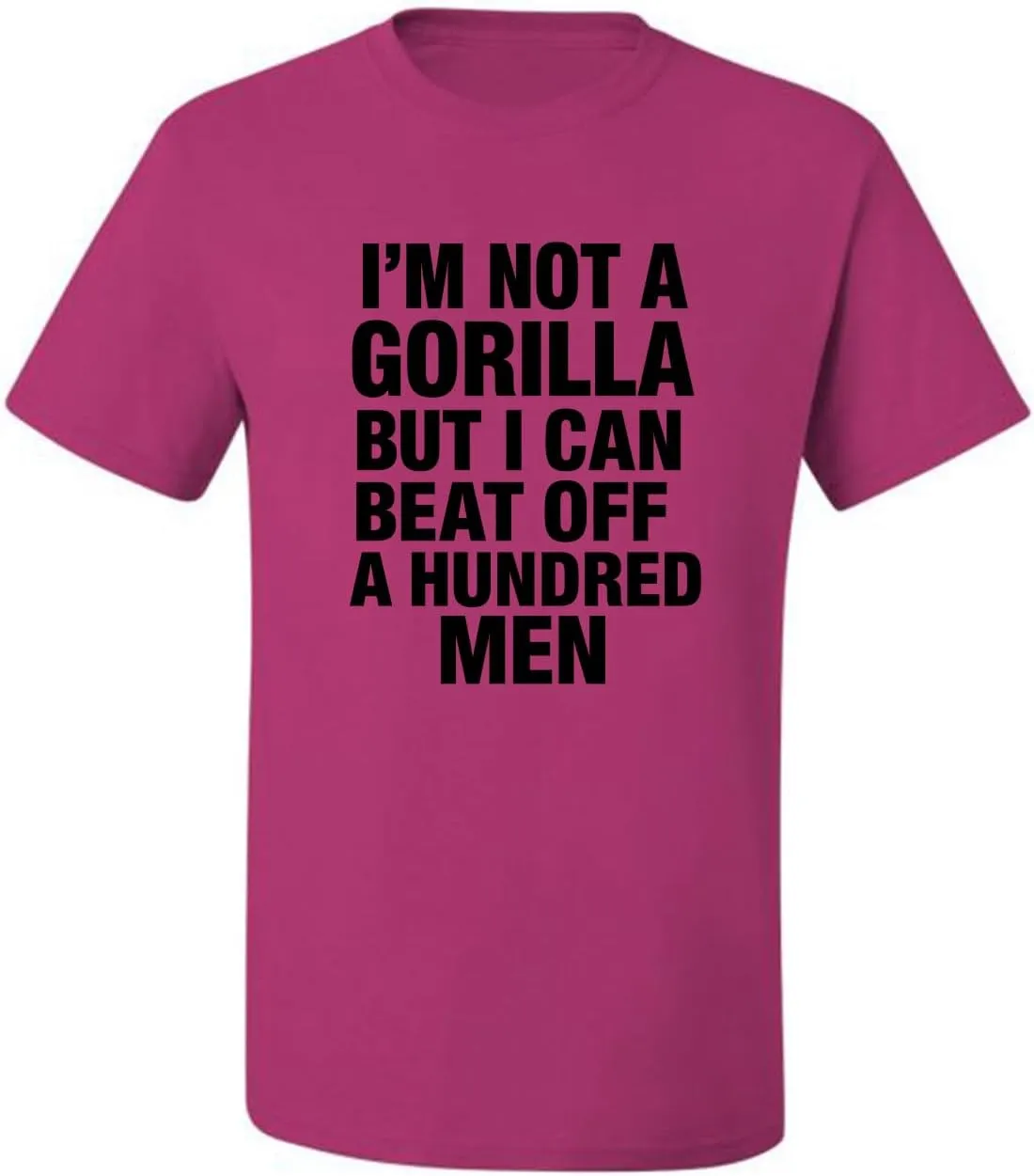 I'm Not a Gorilla But I Can Beat Off 100 Men Funny 100 Vs 1 Meme Humor Men's T-Shirt