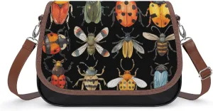 Insects Animals Crossbody Bags for Women Fashion Purse Shoulder Bag Handbags with Adjustable Strap