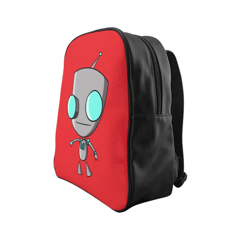 Invader Zim Red Robot Gir School Backpack