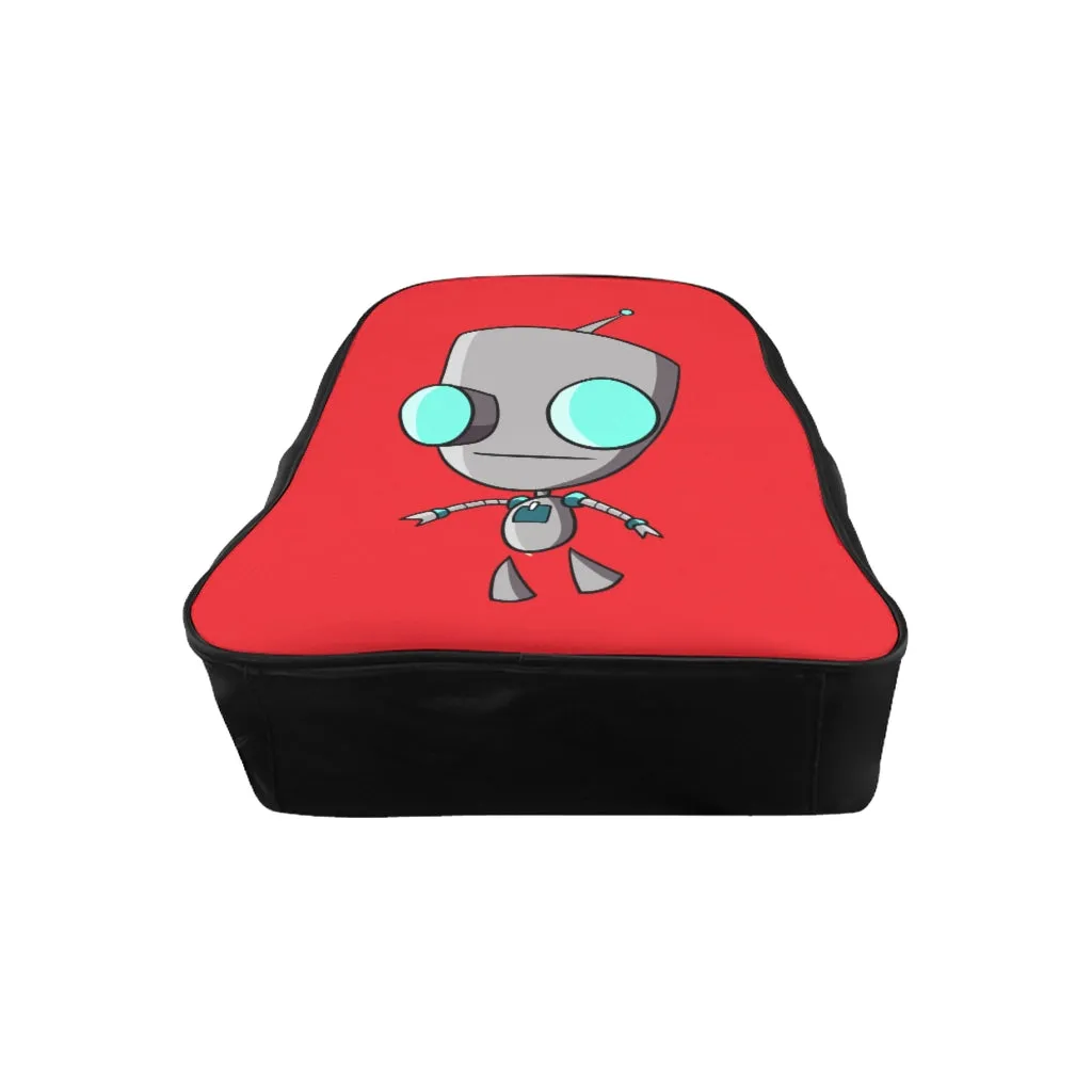 Invader Zim Red Robot Gir School Backpack