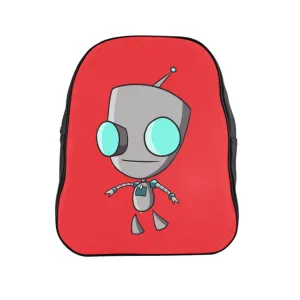 Invader Zim Red Robot Gir School Backpack