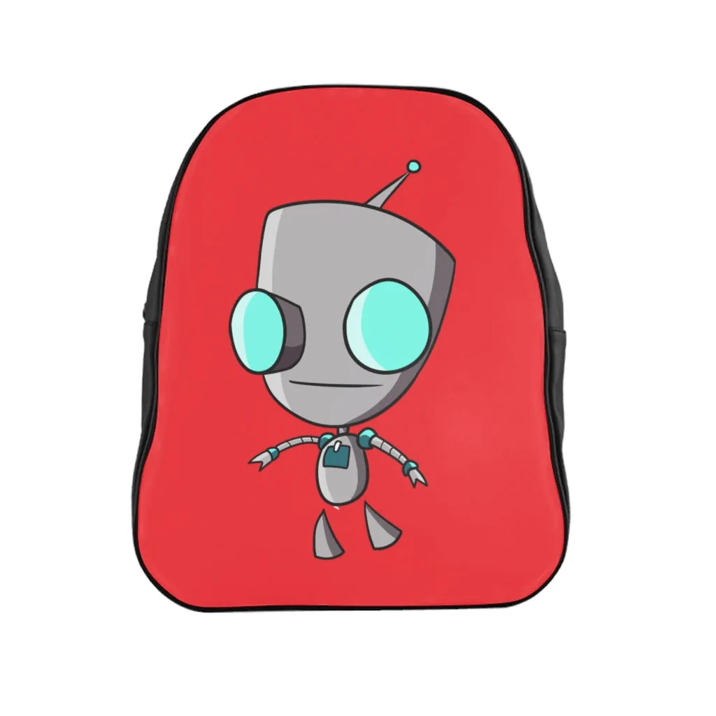 Invader Zim Red Robot Gir School Backpack