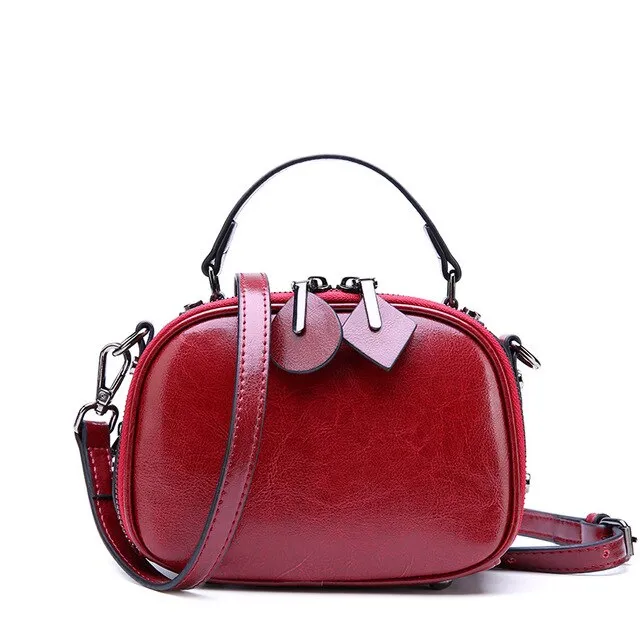 Iria genuine leather cross-body handbag