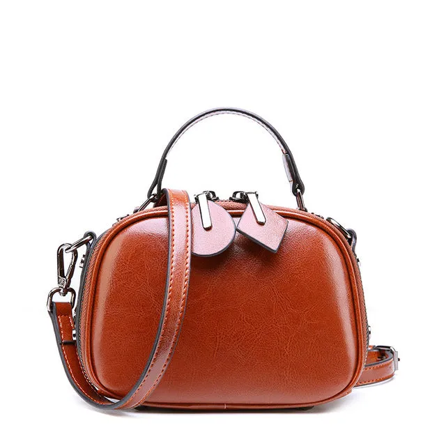 Iria genuine leather cross-body handbag