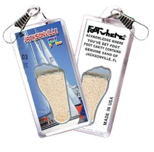 Jacksonville FootWhere® Souvenir Zipper-Pull. Made in USA