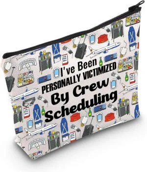 JNIAP Flight Attendant Gift I Have Been Personally Victimized by Crew Scheduling Cosmetic Bag Stewardess Aviation Gift (I've Been Personally Bag)