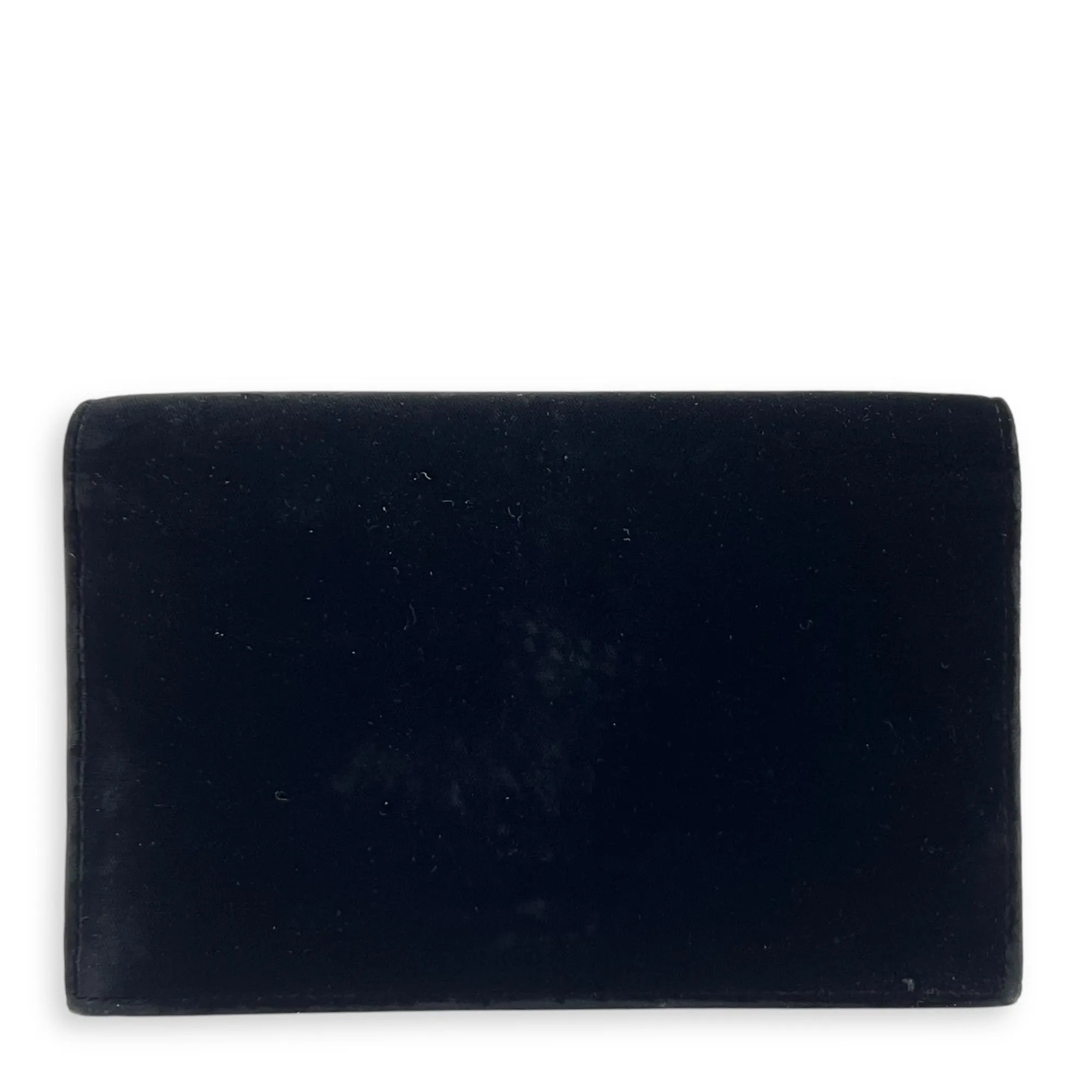 Kate Small Black Crossbody Bag in Velvet, Silver hardware