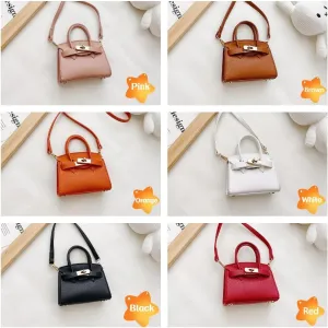 Kids Purse Mini Purse Handbag Toddler Bag PU Leather Handbag Christmas Gift Birthday Gift Holiday Gift for Girl Party Gift (Pink)