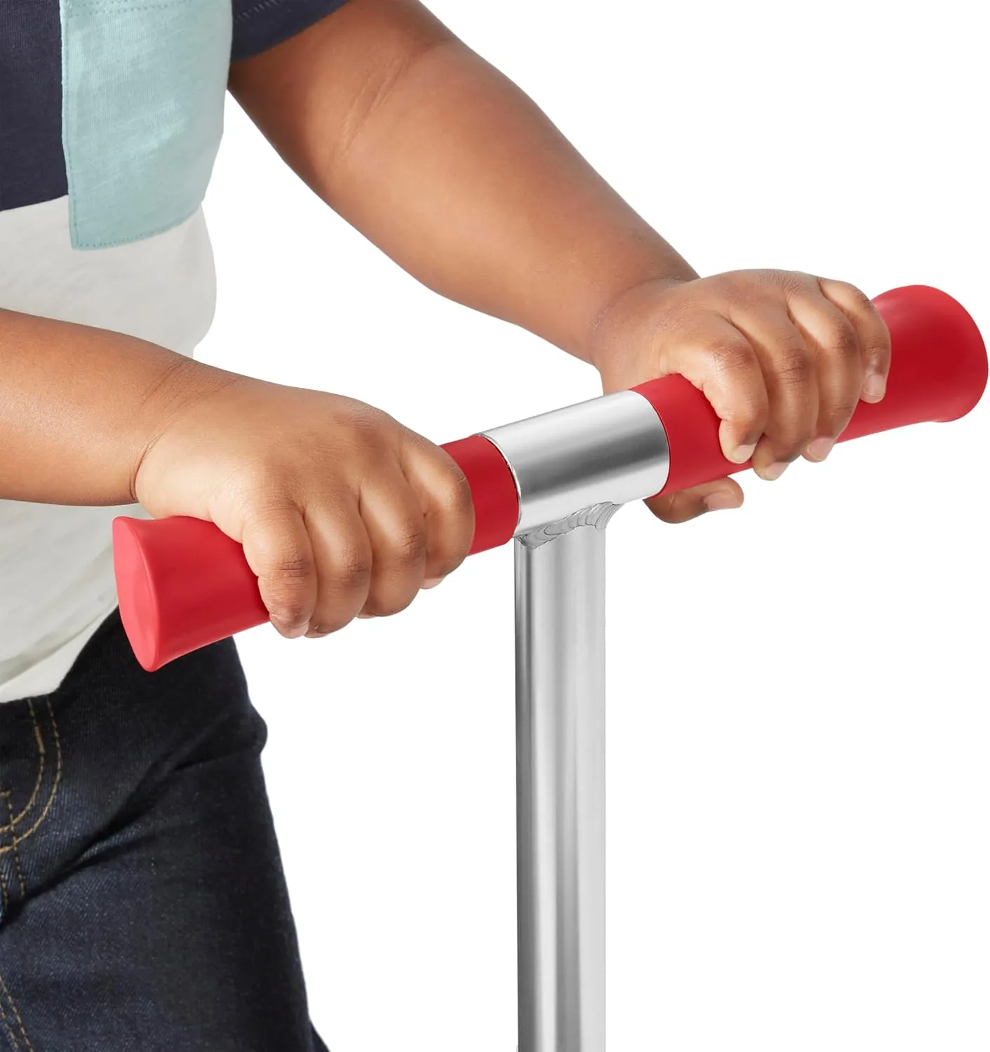 Kids Scooter, Toddler Scooter, Flyer Glider Jr. with Light Up Wheels, Red, Radio Flyer Ride On Toys for Kids 2-5 Years Old, for Outdoor Riding