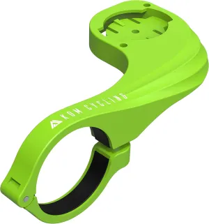 KOM Cycling Garmin Bike Mount with Carbon Finish from Edge Mount Designed for Edge 540 and Garmin 840 and Other Models (Green)