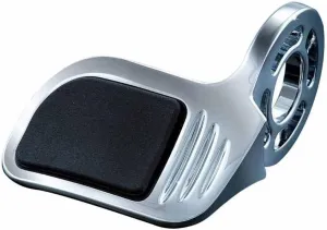 Kuryakyn 6299 Premium ISO Contoured Throttle Boss Motorcycle Handlebar Grip Accessory: Universal Fit, Right Side Only, Chrome, Pack of 1
