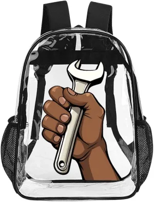 Labor Clear Shoulders Bag Unisex Backpack for Camping Hiking Travel