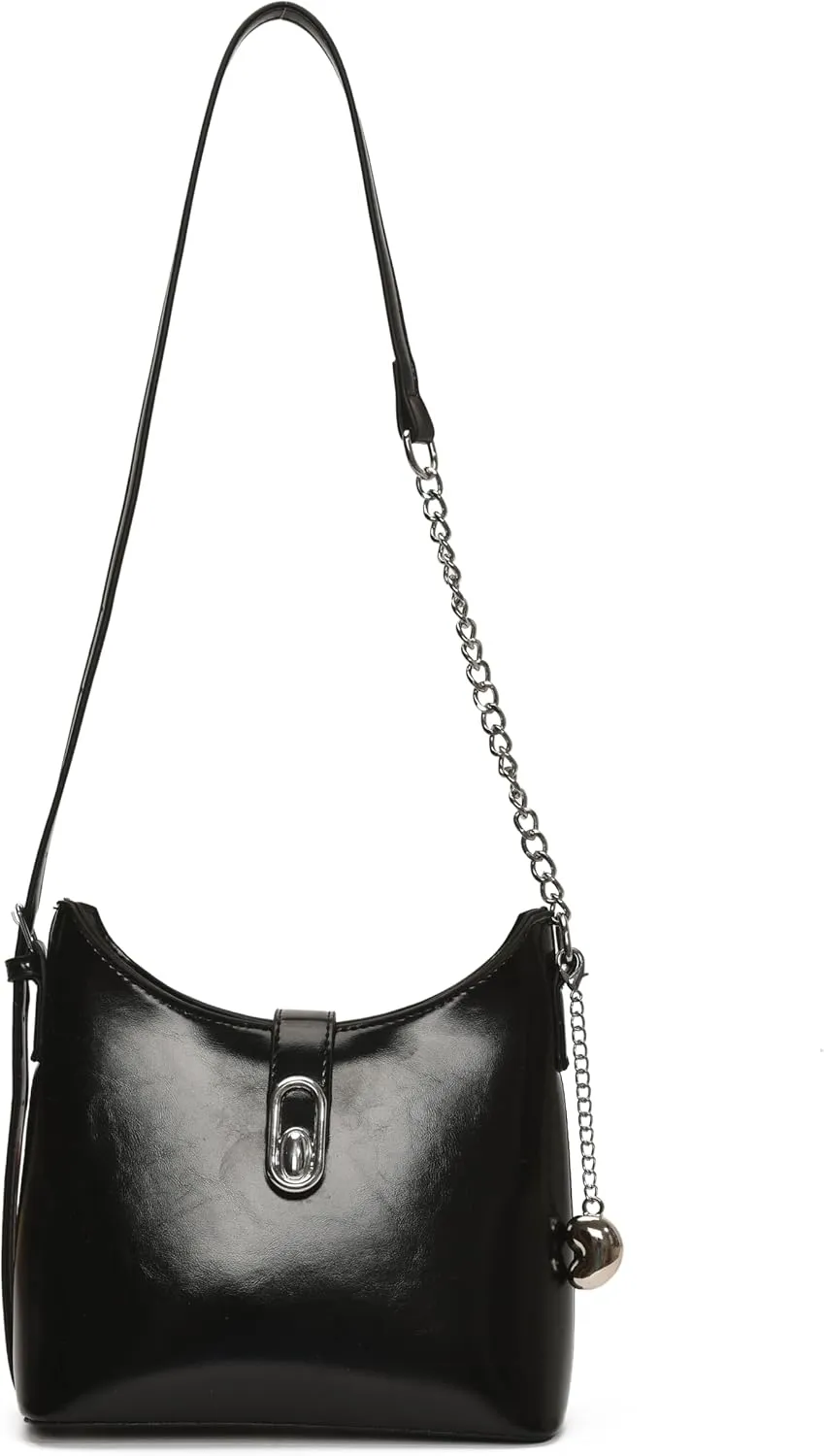 Ladies' handbag, single-shoulder bag, shoulder strap and zipper closed crossbody bag, ladies' handbag