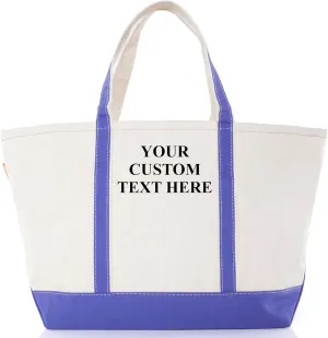 Large Classic Tote - Canvas Tote Bag for Women - Multi-Colored Design, Perfect for Travel and Shopping