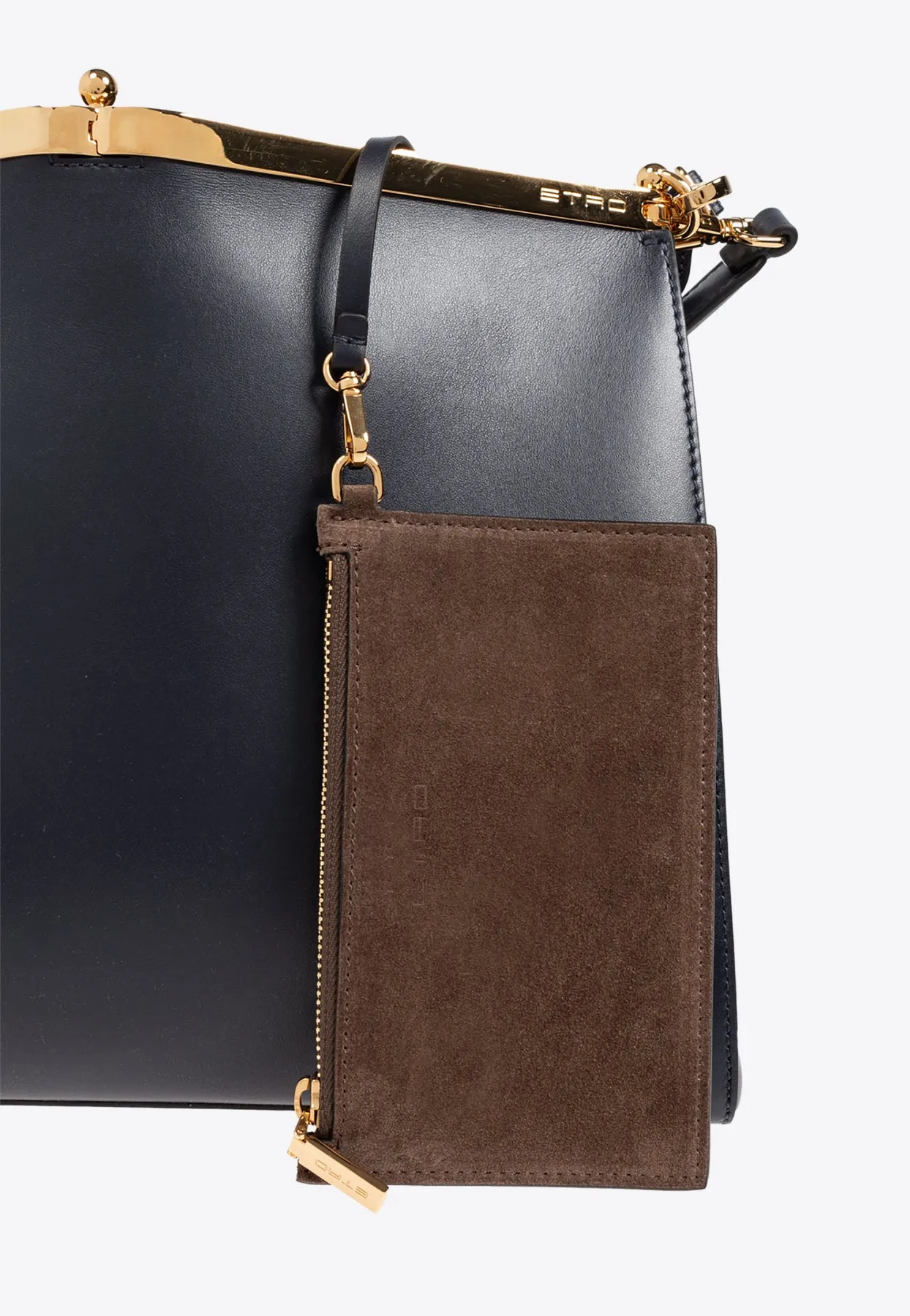 Large Vela Leather Shoulder Bag