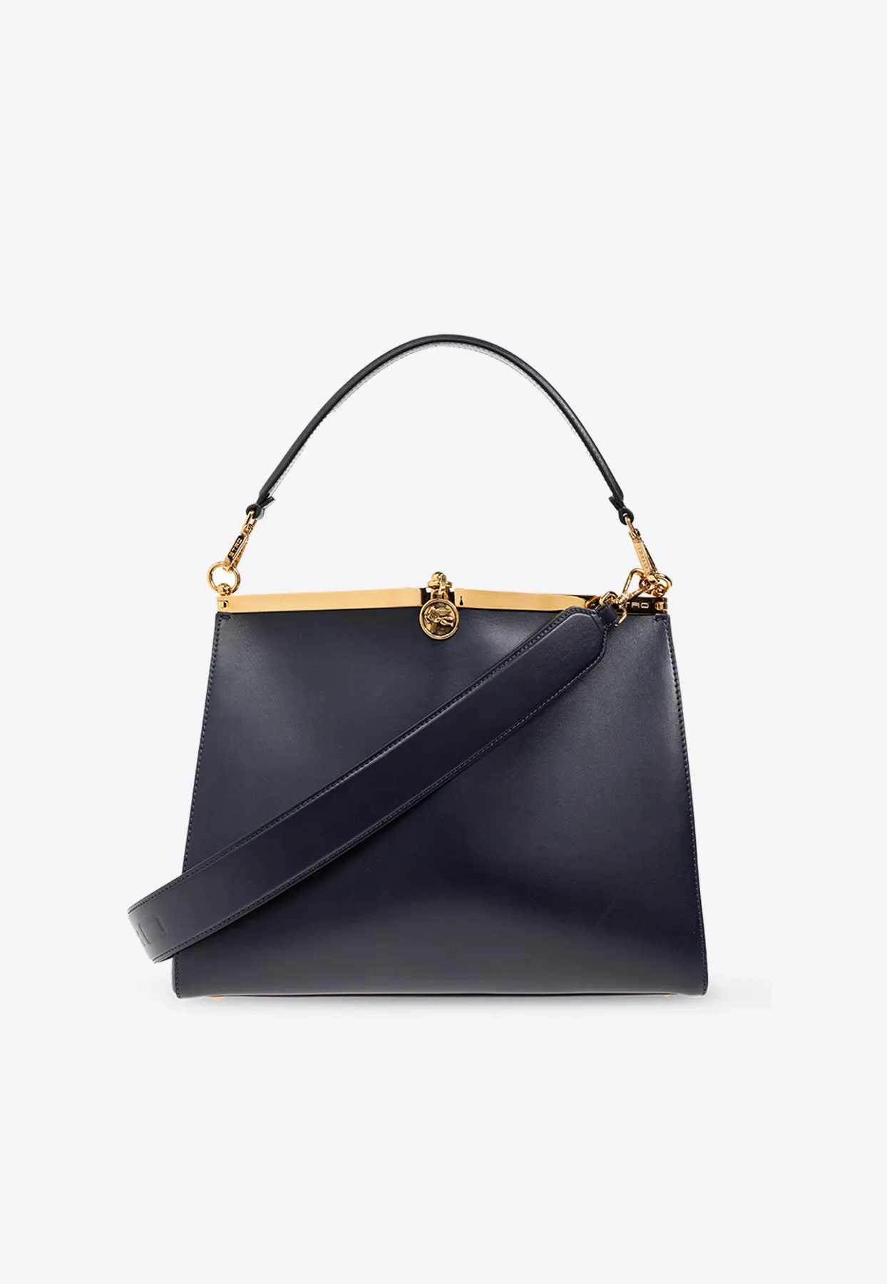 Large Vela Leather Shoulder Bag