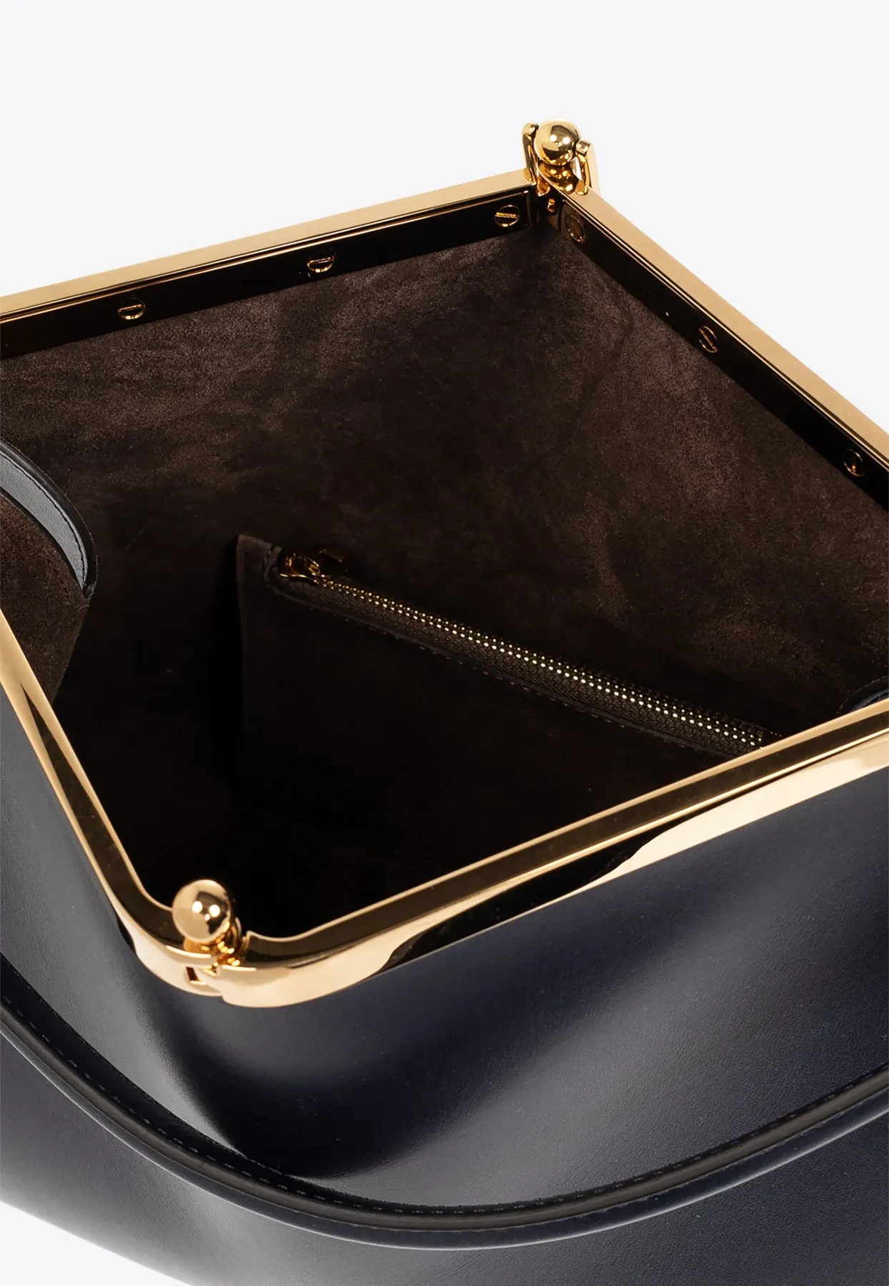 Large Vela Leather Shoulder Bag