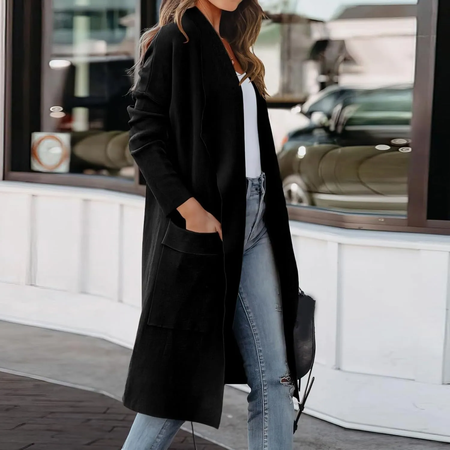 LCMTWX Trench Coat for Women 2023 Outwear Womens Elegant Windbreaker Wild Winter Women's Coat Long Coat Women Winter Coats