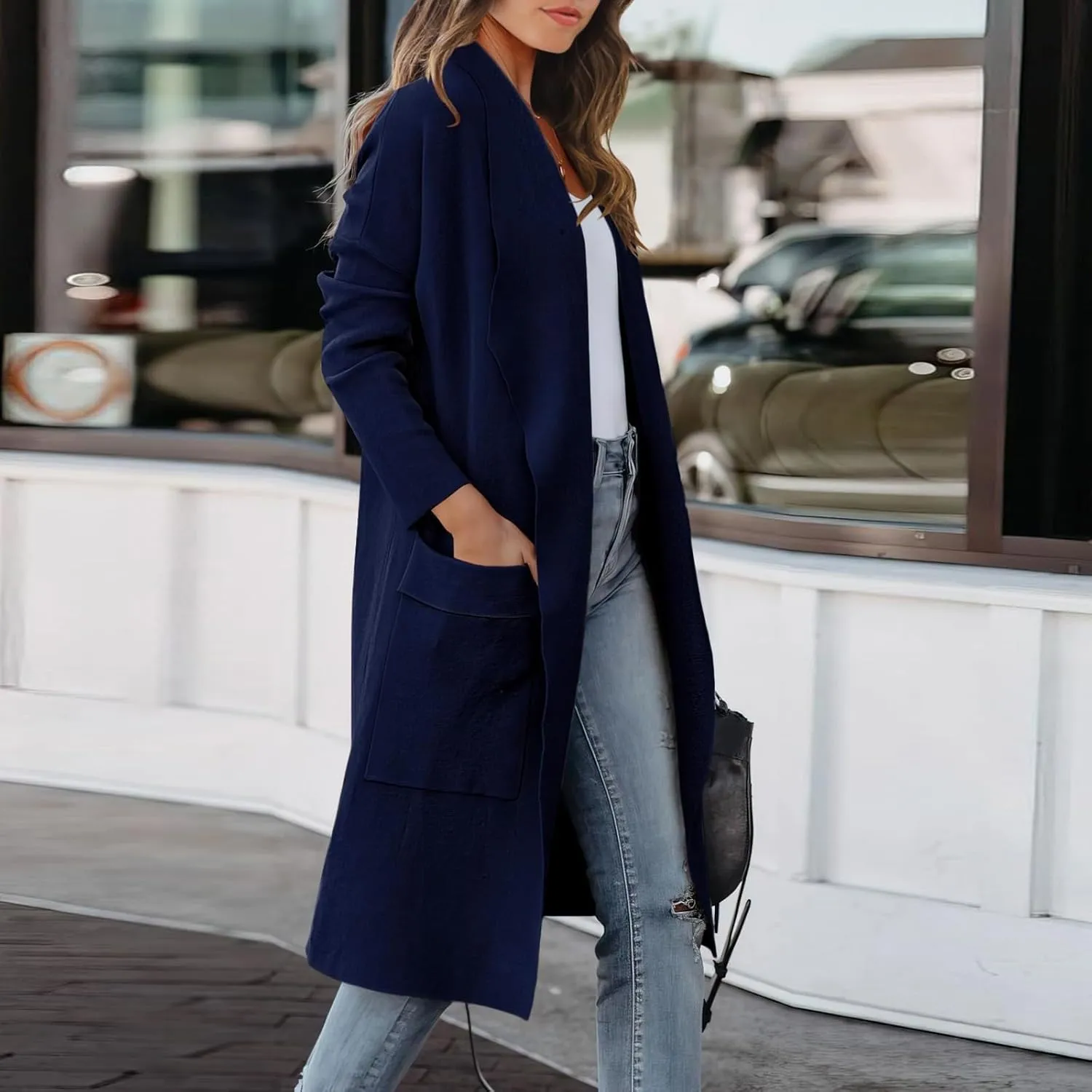 LCMTWX Trench Coat for Women 2023 Outwear Womens Elegant Windbreaker Wild Winter Women's Coat Long Coat Women Winter Coats