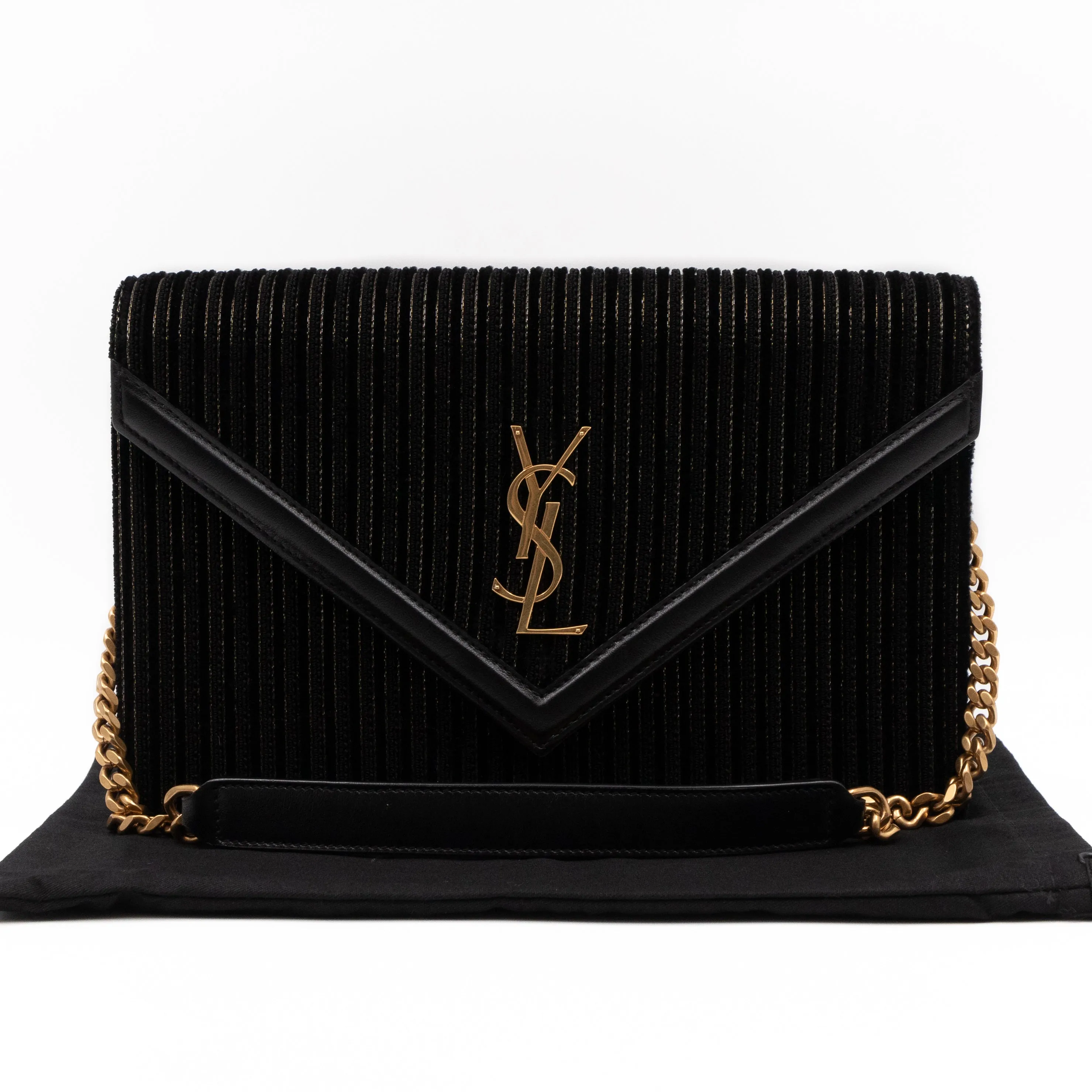 Le Sept Monogram Envelope Crossbody Black Velvet