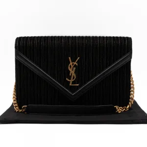 Le Sept Monogram Envelope Crossbody Black Velvet