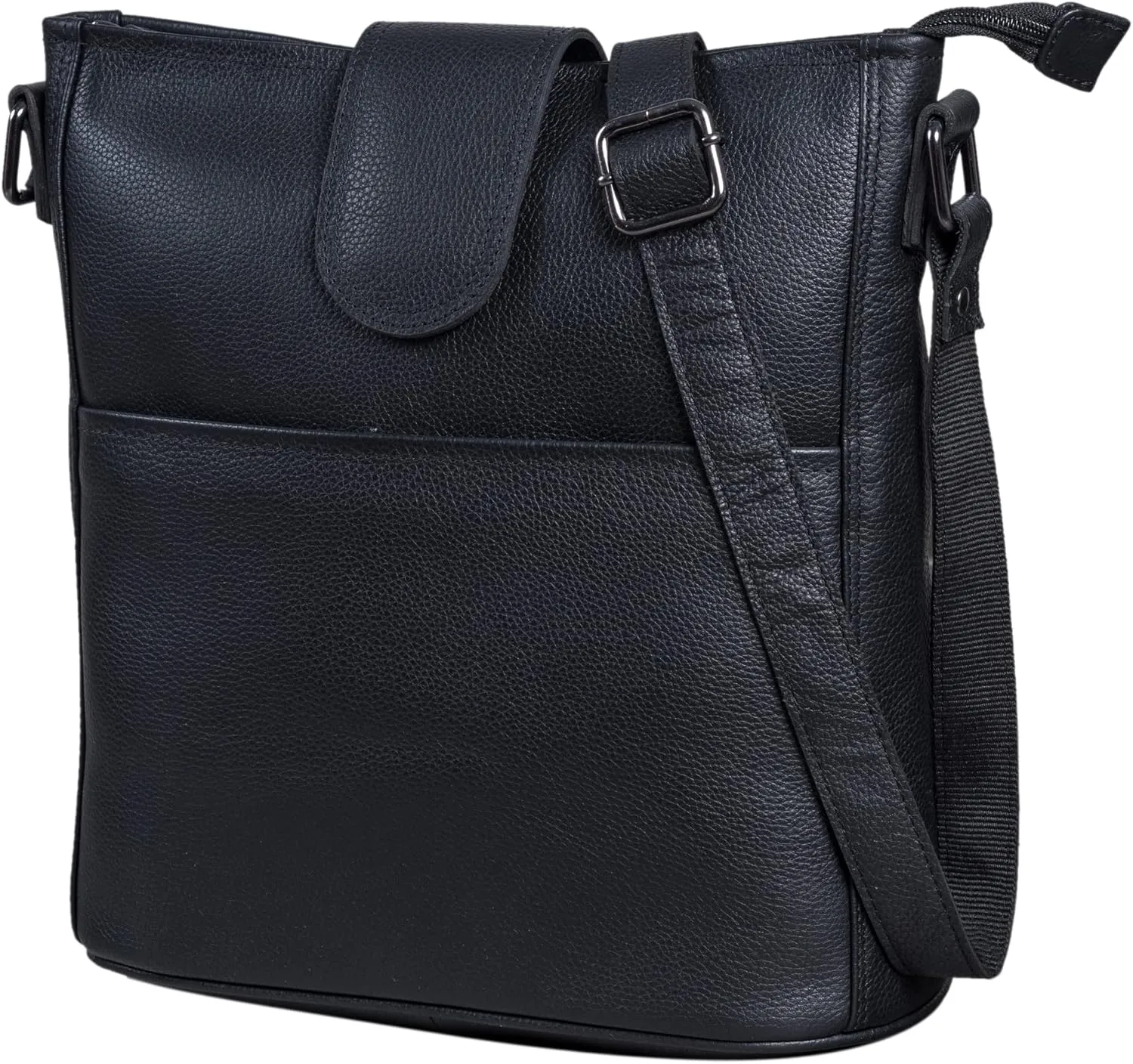 LEABAGS Leather Crossbody Bag - Vintage Genuine Buffalo Leather Handbag - Shoulder Messenger Bag Men Women Briefcase Athens