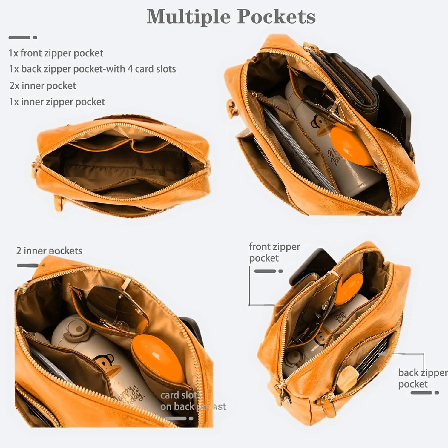 Leather Crossbody Purses for Women,Small Cross Body Bag Wide Adjustable Strap Shoulder Handbag with Credit Card Slots